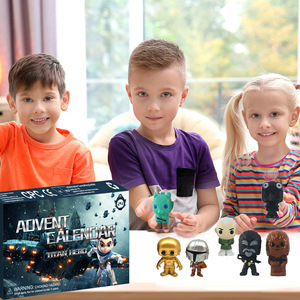 Marvel Cartoon Cool <span class=keywords><strong>Star</strong></span> nero bianco cavalieri guerre bambole scatole cieche PVC Action figure 24 giorni conto alla rovescia per natale scatola sorpresa - Product Image 5