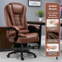 Chaise de bureau de direction en cuir PU avec mousse haute élasticité, base en nylon et roulettes – Mobilier de bureau pour entreprise