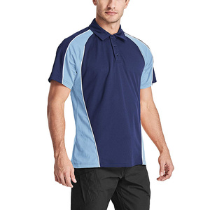 Polo de golf multicolore <span class=keywords><strong>pour</strong></span> hommes, polo à manches courtes en jersey <span class=keywords><strong>piqué</strong></span> décontracté à 3 boutons et à séchage rapide avec tissu évacuant l'humidité - Product Image 5