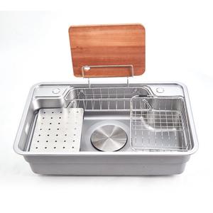 Grand évier en acier inoxydable <span class=keywords><strong>à</strong></span> <span class=keywords><strong>fente</strong></span> unique Évier en acier inoxydable 304 Bassin de lavage de légumes de cuisine <span class=keywords><strong>Piscine</strong></span> de lavage de légumes - Product Image 4