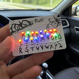 Llavero Luminoso <span class=keywords><strong>de</strong></span> <span class=keywords><strong>Stranger</strong></span> <span class=keywords><strong>Things</strong></span>, Colgante Creativo con Luces Navideñas para Bolsa, Adorno Decorativo con Letras Brillantes - Product Image 4