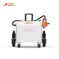 Nouvel équipement industriel de nettoyage à fibre optique 500W pour l'élimination de la rouille, de la graisse et de la poussière de rupture sur les rails de chemin de fer en aluminium, les joints de rail et les tours de roue