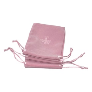 Bolsas de Almacenamiento de Joyería con Logotipo Personalizado, Bolsitas de Terciopelo con Cordón, Bolsas de la Suerte, Bolsitas Pequeñas de Tela para Guardar Joyas con Logotipo - Product Image 1