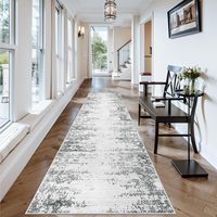 Hot Selling Hallway Runner Rug Washable Boho Abstract Pattern Non-Slip Faux Cashmere Vintage Rug for Kitchen Entryway Laundry