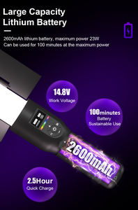 Luz de Relleno LED RGB con Capacidad de Batería de 2600 mAh, Temperatura de Color de 2500k-9000k, Plegable e Impermeable, para Grabación de Videos de YouTube y Disfraces - Product Image 3