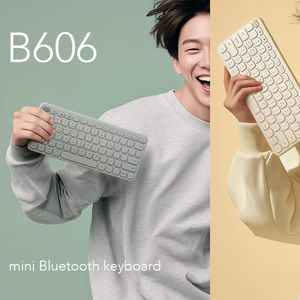 คีย์บอร์ดแบบกรรไกรบางเฉียบ B606ใหม่<span class=keywords><strong>ล่าสุด</strong></span>คีย์บอร์ดไร้สาย BT 5.<span class=keywords><strong>2</strong></span> + สายสำหรับการออกแบบที่กำหนดเอง KC CE ROHS ดีไซน์สิทธิบัตร ACTTO - Product Image 1