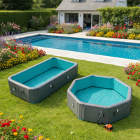 Baignoire de glace gonflable rectangulaire en PVC Drop Stitch haut de gamme 2026, très vendue, pour bain froid et piscine hors sol