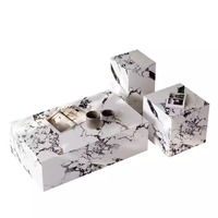 Petite table basse rectangulaire simple européenne moderne Plateau en marbre Plaque de roche en verre Meubles de maison pour petits salons