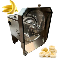 Commerciële elektrische bananenchips snijmachine, plantainchips snijmachine, verstelbare dikte 1-10mm voor snackverwerkingslijn