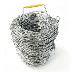Alambre de Púas Galvanizado en Caliente Personalizable de Fábrica, Alambre de Púas con Recubrimiento de PVC/PE para Protección y Aislamiento - Product Image 4