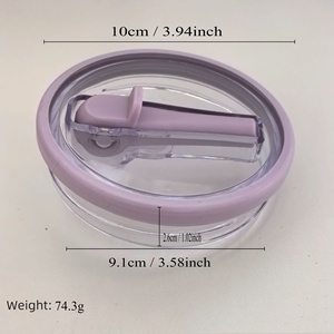 Cubierta de vaso a prueba de fugas 2024, vaso de repuesto reutilizable, tapa de paja abatible apta para Stanley <span class=keywords><strong>Quencher</strong></span> 40 oz - Product Image 6