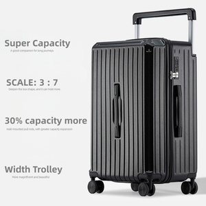 20/22/24/26/30 Inch ABS PC Smart Travel Luggage Set <strong>Multifunctional</strong> Cup Holder USB Port Durable Fashion <strong>Suitcase</strong> Simple Style - Product Image 2