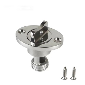 Stainless Steel 316 Marine Oval Door Drain Plug Fits 1 Inch Hole Thread Kayak Dinghy Canoe <b>Yacht</b> Boat Hardware Accessories Stain - Product Image 5
