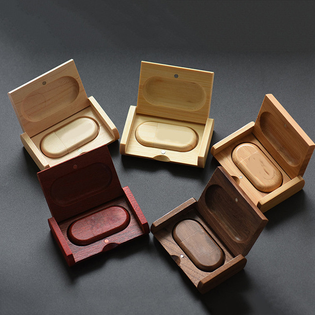 Wood Usb Flash Drives Custom Engrave Laser logo Wedding Gift Wood Pendrive Customized Wooden 8GB Memory Stick