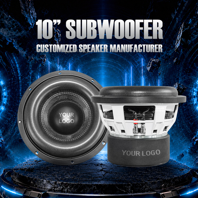 Factory SUB-1010A-1300W 10-Inch 1300W  Universal Fitment Car Audio Subwoofer with Aluminum Basket Dual Coil for Retrofit/Upgrade