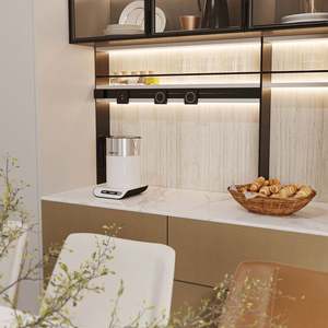 Aparador de Madera de Estilo Chino Moderno con Amplio Espacio de Almacenamiento, Diseño Modular Duradero para Comedor, Dormitorio, Bar y Sala de Estar - Product Image 2