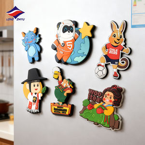 Longzhiyu, fournisseur de magnets en PVC, fabrication en gros depuis 20 ans, conception personnalisée, marquage d'entreprise, <span class=keywords><strong>aimant</strong></span> de réfrigérateur 2D <span class=keywords><strong>plat</strong></span> en caoutchouc souple - Product Image 4