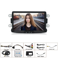 Player Android Mobil 8 Inch untuk RENAULT Duster Dacia Duster Sandero Logan Elektronik Mobil Stereo Mobil GPS 2+32GB