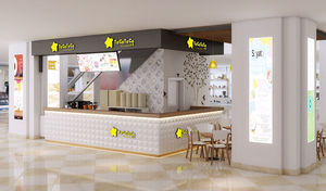 Quiosco Nuevo de Diseño para Centro Comercial a Precio de Fábrica, Ideas para Cafetería, Puesto de Té <span class=keywords><strong>con</strong></span> <span class=keywords><strong>Leche</strong></span>, Quiosco de Té de Burbujas <span class=keywords><strong>con</strong></span> Diseño de Barra de Jugos - Product Image 6