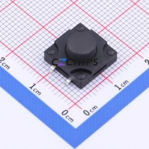 TS-KG10DG-BB65F Tactile Switch SMD Switch Single Pole Single Throw Round Button 2.5N Vertical Mount - Product Image 1