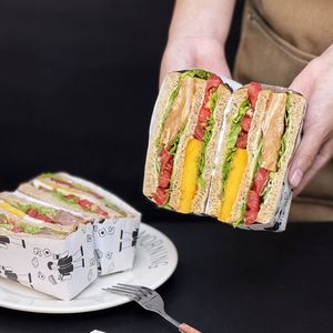 Food Grade Eco-Friendly Greaseproof Packaging with PE Coating for Potato Chips Fried Chicken Sandwich Cake-Customized Color Logo - Product Image 5