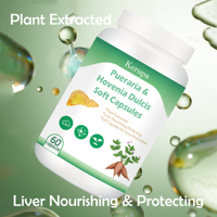 Kerupa Premium Pueraria & Hovenia Dulcis Capsules molles Soutien du foie à base de plantes Flavonoïdes totaux élevés