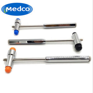 Martillo de percusión médico de acero inoxidable tipo T de doble cabeza, herramienta de diagnóstico de reflejos para examen neurológico - Product Image 2