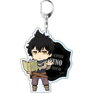 Llavero de acrílico de <span class=keywords><strong>Anime</strong></span> Black Clover con figuras de <span class=keywords><strong>Asta</strong></span>, Yuno y Grinberryall, colgante para bolso, coche, teléfono móvil, regalos - Product Image 4