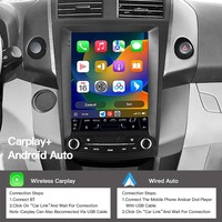 Radio para Auto con Android 14, Navegación, Reproductor Multimedia, Carplay para Toyota RAV4 Rav 4 2005-2012, Pantalla Estilo Tesla, GPS, 4G, DSP, RDS