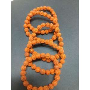 Bracelets en bois Rudraksha unisexes en gros, différentes tailles au choix, environ 7 pouces, faits à la main - Product Image 2