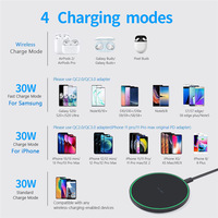Chargeur sans fil magnétique portable universel 15W haute vitesse pour téléphone portable, chargeur sans fil de bureau, charge à domicile et en voyage