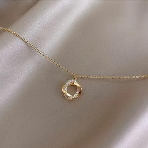 Paslanmaz çelik geometrik LIink zincir kolye kolye moda korkak 18k altın kaplama kolye kadınlar için - Product Image 5