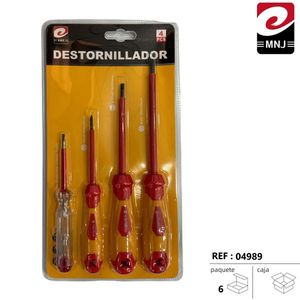 Set di cacciaviti 4 pezzi, kit di attrezzi professionali in metallo per riparazioni domestiche - Product Image 1