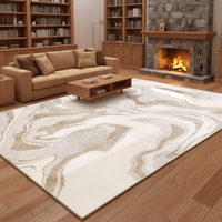 Tapis moderne et simple pour salon, style nordique, luxe léger, motif abstrait crème en forme de cœur, pour canapé, table basse haut de gamme