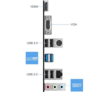 PRO H610M-E DDR4 Mainboard DDR4 <b>LGA1700</b> M-ATX M.2 SATA Support for 12th 13th Gen CPU Upgrade Bulk Supply - Product Image 5