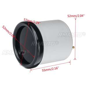 Manómetro de Presión de Combustible Diésel para Automóvil de 12 V y 2 Pulgadas (52 mm) con Sensor de Presión de 0-100 PSI, Pantalla LED de 7 Colores, Color Negro, Universal - Product Image 4