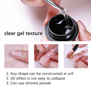 DIY 3D Nail Designs Transparent Français <span class=keywords><strong>Manucure</strong></span> Produits En Gros Nail Art Autocollants Semi-durci Gel Cristal Doux Gummy Candy Gel - Product Image 5