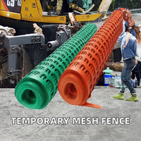Malla de seguridad de plástico PE naranja al por mayor para cercas temporales, malla de protección para obras de construcción y jardines