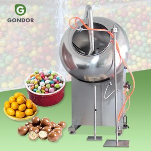 New Snack Chocolate Coated <b>Candy</b> Nut Sugar Dates Peanut Small Mini Drum Film Coating Pan <b>Machine</b> Stainless Steel High - Product Image 1