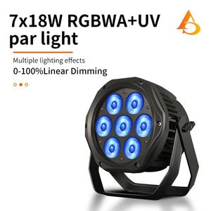 Mini Lámpara Par Profesional de 7x18w RGBWA IP65, Resistente al Agua para Exteriores, DMX LED - Product Image 2