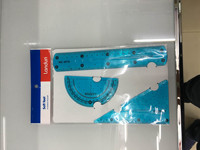 Règle flexible en plastique transparent pour fournitures de papeterie scolaires, règle souple, vente en gros, 15CM 20cm 30cm, 3 pièces,