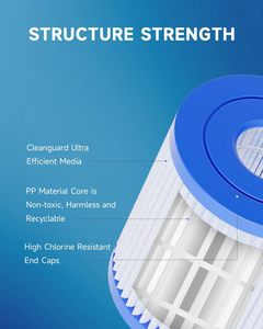Cartouche de remplacement <span class=keywords><strong>Intex</strong></span> <span class=keywords><strong>H</strong></span> 29007E, <span class=keywords><strong>filtre</strong></span> 330 GPH, 4"x 3.6", pour pompes de nettoyage de piscine au sol en plastique, modèles 28601 et 28602 - Product Image 4