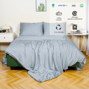 100% tre sateen 4-mảnh hiện đại dệt được trang bị giường thiết lập bao gồm đôi đôi Vua & len nhà máy bìa cho nhà hoặc đám cưới - Product Image 1
