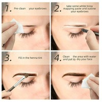 HadiyahBeauty Crème de positionnement des sourcils Pâte de cartographie des sourcils Pâte de coloration des sourcils Outil de coloration des sourcils Beauté