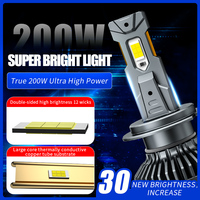 Vente en gros d'ampoules de phares LED 160W feux de croisement H1 H7 H8 H9 H11 9005 9006 H4 V95 Triple tube de cuivre lampe de conduite en aluminium IP67