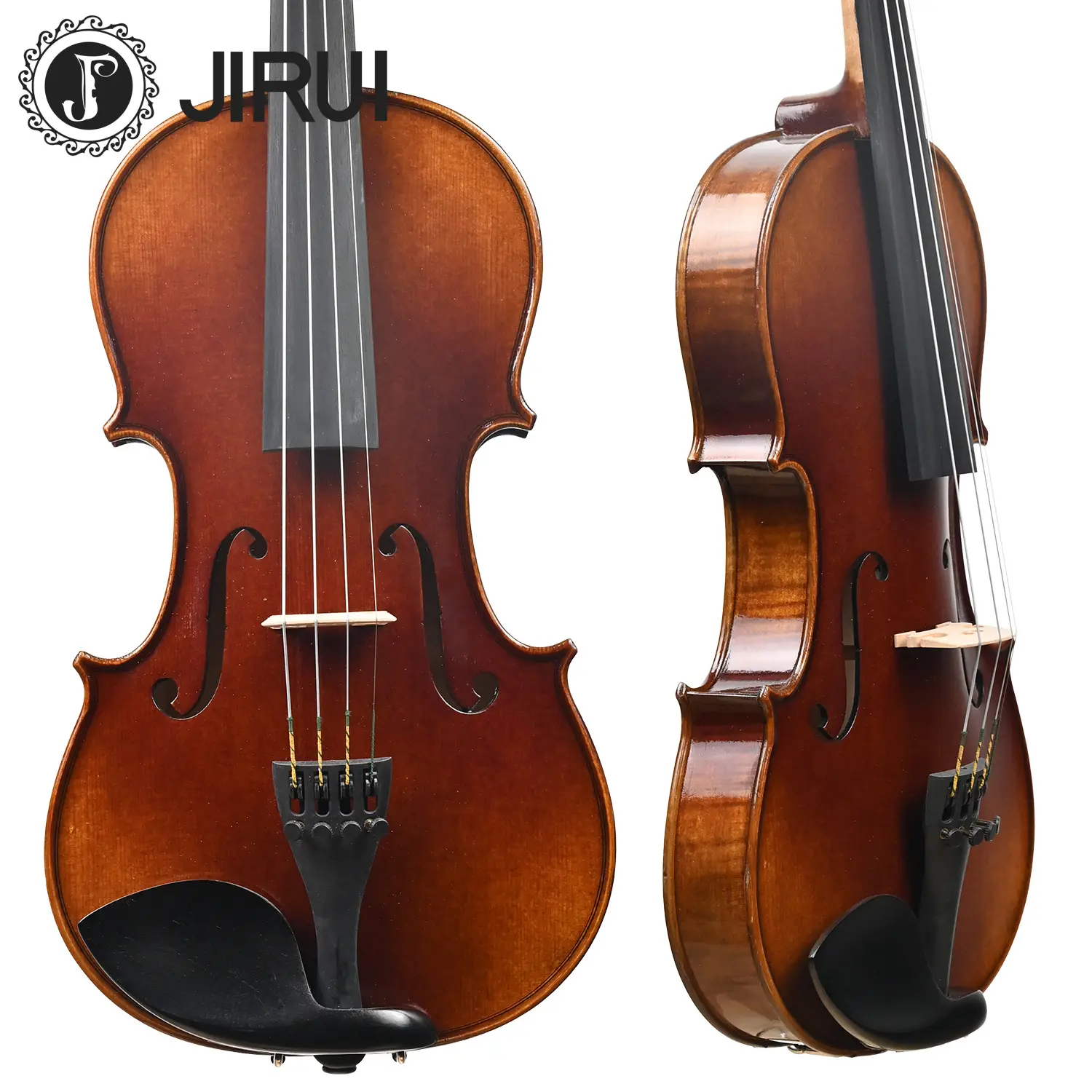 Top Selling 4/4 Professional Handmade Violin High Quality Advanced Antique Simple Color Nice Flamed Maple Spruce Face Material