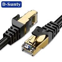 Cable de Red CAT7 de Cobre Puro 23AWG, Cable de Comunicación CAT7 SFTP de 650MHz, Blindado LSZH, Rollo de 1000 pies, Cable Ethernet 8P8C