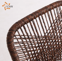 Nouvelles chaises en rotin tressé pour jardin, villa, patio, avec coussin, pour restaurant, salle à manger, bistrot, hôtel