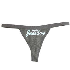 Slip Sexy da Donna di Alta Qualità, Vita Bassa e Taglio Alto con Logo Lavorato a Maglia in Vita - Product Image 6