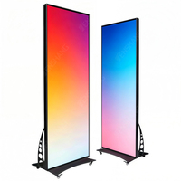 Layar LED Poster Ultra HD Stand-Up dengan SDK, Sinkronisasi Musik, untuk Toko Retail, Salon, Bioskop, Pesta, dan Pernikahan